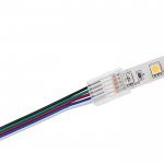4" Solderless Clamp-On Pigtail Adaptor - 12mm RGBW LED Strip Lights