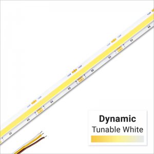 5m Dynamic Tunable White COB LED Strip Light - COB Series LED Tape Light - 24V - IP20