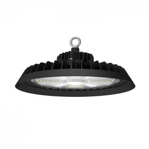 200W Black UFO LED High Bay Light - Programmable Motion Sensor - 32000 Lumens - 750W MH Equivalent