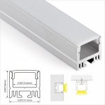 A043 Series 17*15mm LED Strip Channel - Excellent Heat Dissipation PMMA Diffuser LED Aluminum Profile