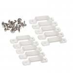 16mm Silicone Mounting Clip and Screws for STW Series Waterproof Strip Lights - 10 Pack - STW14-CLIP