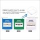 Resettable Conventional Emergency Manual Fire Alarm Call Point Fire Button - 24V