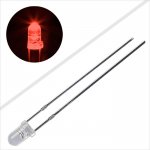 3mm Amber LED - 605nm - T1 Through Hole LED w/ 15 Degree Viewing Angle