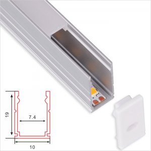 C106 Series 10*19mm LED Strip Channel - Slim Width Recessed Aluminum LED Profile housing for LED Linear Light