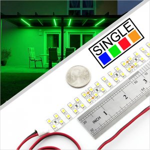 5m Single Color LED Strip Light - Dual Row LED Tape Light - Dual Row - 12V/24V - IP20