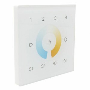 Sunricher DALI DT8 Four Group Dual Colour DALI Wall Panel White (Low voltage)