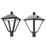 40W Villa Retro LED Post Top Lights - Outdoor pathway Landscape Pole Lighting - 6,000 Lumens - 4000K / 5000K / 6000K