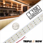 5m White LED Strip Light - Bright Triple Row LED Tape Light - High CRI - 24V - IP20 - 1,158 lm/ft