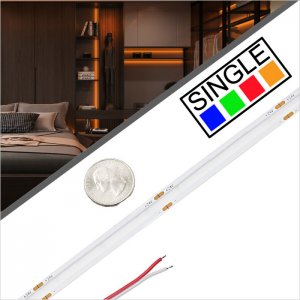 5m Single Color COB LED Strip Light/Tape Light - 24V - IP20