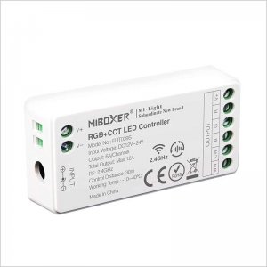 MiBoxer RGB+Tunable White LED Controller - Color-Changing/Tunable White - WiFi/Smartphone Compatible - 6 Amps/Channel
