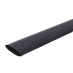 Black Single Wall Heat Shrink Tubing - 6" Long
