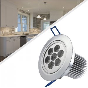 LED Recessed Light Fixture - Aimable and Dimmable - Ultra Bright (21W) - 4.17" - 900 Lumens