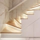 Complete White Intelligent Motion Sensor Stair Lighting Kit - Aluminum LED Light Bars - Length 60cm