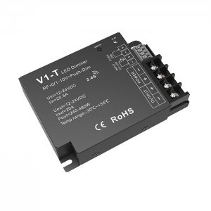 20A*1CH 12-24VDC CV RF& /1-10V&Push-Dim 3 in 1 Dimming Controller - V1-T