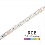 Custom Length RGB LED Strip Light - Radiant Series Tape Light - 24V - IP20 - 1m