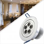 LED Recessed Light Fixture - Aimable and Dimmable - Ultra Bright (5W) - 4.17" - 400 Lumens