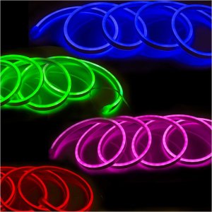 5m Single Color LED Neon Light - NA1018 LED Side Bend Neon Flex - 12V/24V - IP67 Waterproof