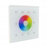 Sunricher ZIGBEE RGBW 1 Group 4 Scene Wall Panel White (Mains voltage)