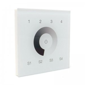Sunricher Z-Wave Single Colour 4 Group Wall Panel White (Mains voltage)