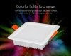 9W WiFi Smart LED Recessed Light Fixture - Square RGB+CCT LED Downlight - Smartphone Compatible - RF Remote Optional