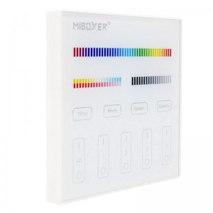 SBL-T4 MiBoxer RGB+CCT 4-Zone Wall Panel (Mains Powered)