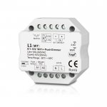 100-240VAC 1CH 0/1-10V WiFi & RF Push Dimmer L1(WT) (Tuya App)