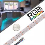 3838 RGB High Density LED Strip Light - Color-Changing LED Tape Light - 24V - IP20 - 5m