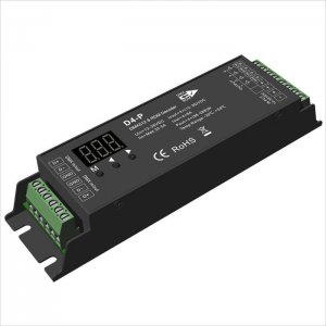 4 Channel LED DMX512 and RDM Decoder / Master - 8A/CH - 12-36V - Digital Display