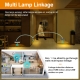 Motion Sensor Linkage LED Stair Lights, USB Rechargeable Battery Operated LED Stair Lighting, Warm White 3000K Dimmable Magnetic LED Night Lights