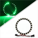 NeoPixel Ring 24 LEDs - Smart 5050 RGBW LED w/ Integrated Drivers - Warm White - ~3500K