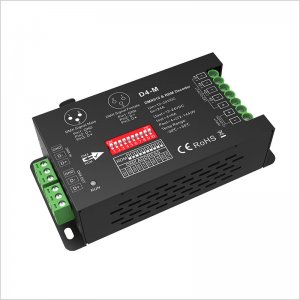 4 Channel LED DMX512 and RDM Decoder / Master - 6A/CH - 12-24V