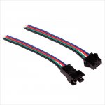 4PIN Male/Female LC4 Locking Connector Wire Power Cable for RGB LED Light Strips