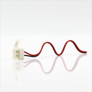 Solderless Clamp On Pigtail Adapter for 10mm Single Color LED Strip Lights - 6"