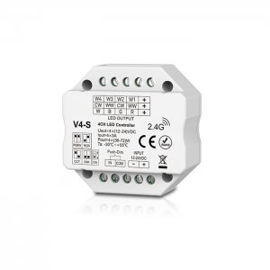 4CH*3A 12-24VDC RF Controller Wall Box Mounting V4-S