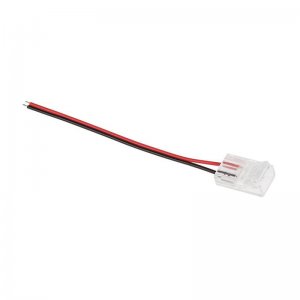 4" Solderless Clamp-On Pigtail Adaptor - 10mm Single Color LED Strip Lights