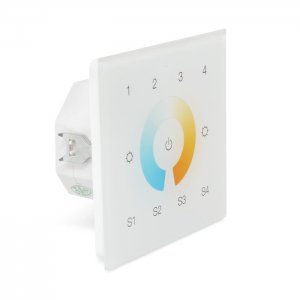 Sunricher DALI DT8 CCT Four Scenes DALI BUS Wall Panel White (Mains Voltage)