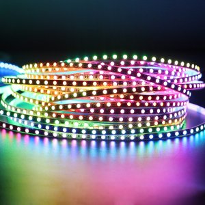 10m Super Long 5mm Slimline Addressable RGB Strip Light - Color-Chasing LED - 24V - IP20