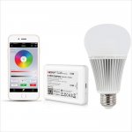 9W A19 MiBoxer Wi-Fi Smart LED Light Bulb - RGB+Tunable White - Alexa/Google Assistant/Smartphone Compatible - 60W Equivalent - 850 Lumens
