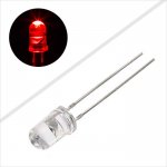 5mm Red LED - 631 nm - T1 3/4 LED w/ 15 Degree Viewing Angle