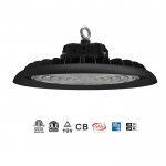 Slim 200W UFO LED High Bay Light | DLC TUV Lightweight and durable Indoor Hanging Industrial lighting - 32000 Lumens