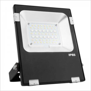 20W WiFi Smart LED Flood Light - RGB+CCT Flood Light - Smartphone Compatible - RF Remote Optional