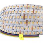 5m RGB+CCT Highest Density LED Strip Light - 5-in-1 Color-Changing RGBTW LED Tape Light with Tunable White - 24V - IP20