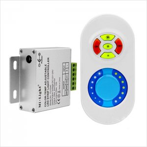 Dual White Color Temperature Adjustable LED Dimmer with RF Touch Remote