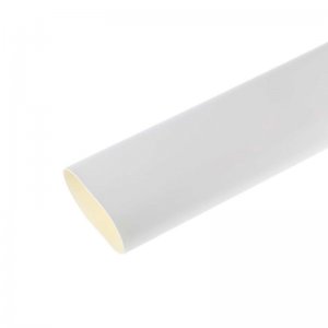 White Single Wall Heat Shrink Tubing - 6" Long