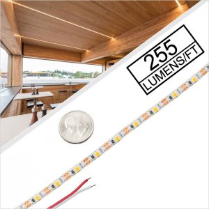 5M White LED Strip Light/Tape Light - Ultra Narrow - High CRI - 5V - IP20