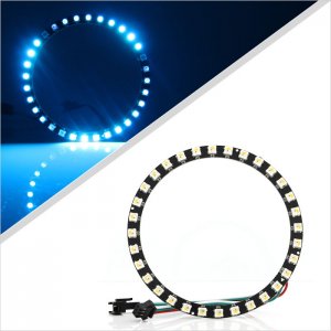NeoPixel Ring 32 LEDs - Smart 5050 RGBW LED w/ Integrated Drivers - Natural White - ~4500K