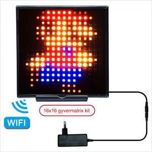 Smart Clock WS2812B 16x16 NeoPixel Addressable RGB LED Gyver Matrix Kit