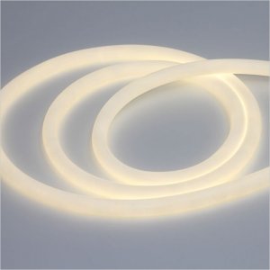 Flexible 360 Degree Round LED Neon Strip Light - 5m White LED Neon Flex - 24V - IP65 - 241lm/ft
