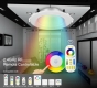 6W WiFi Smart LED Recessed Light Fixture - RGB+CCT LED Downlight - Smartphone Compatible - RF Remote Optional