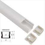 17x14mm Surface Mount LED Strip Channel For Flexible Light Strip Installations - Universal - LS1714 Series